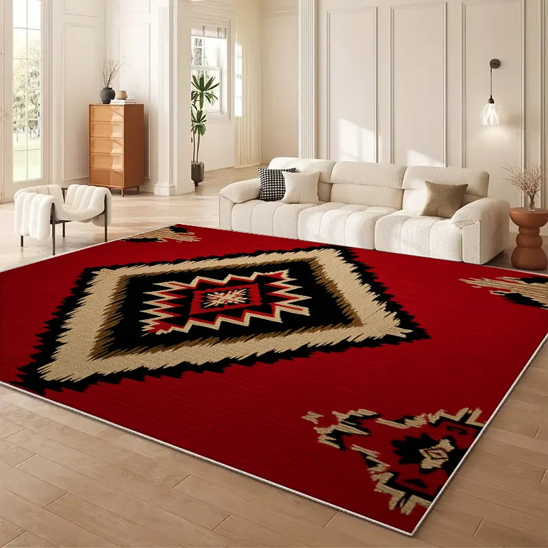 Vikama Geometric Large Area Rug For Living Room