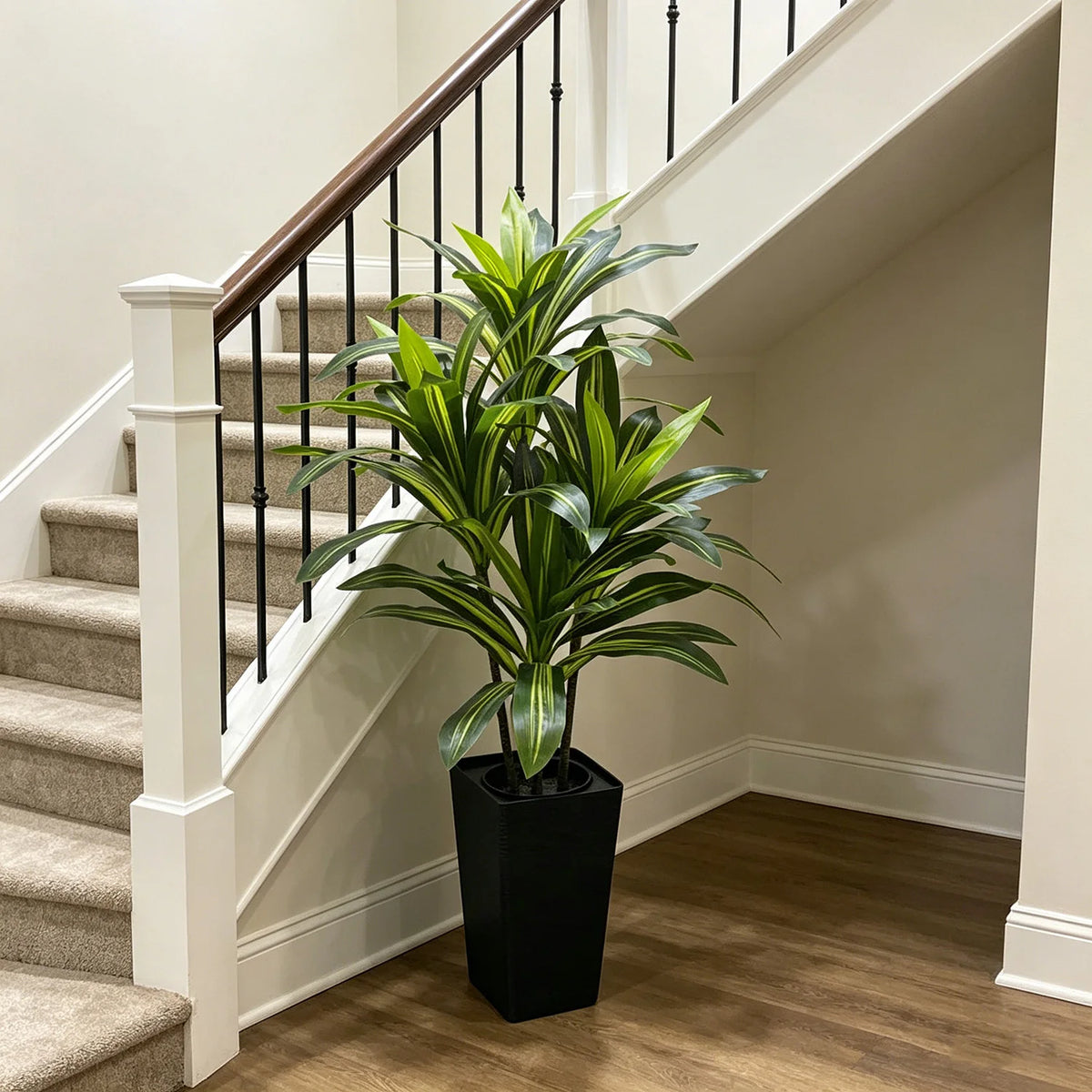 HiMISS Artificial Dracaena Tree With Decorative Planter For Home