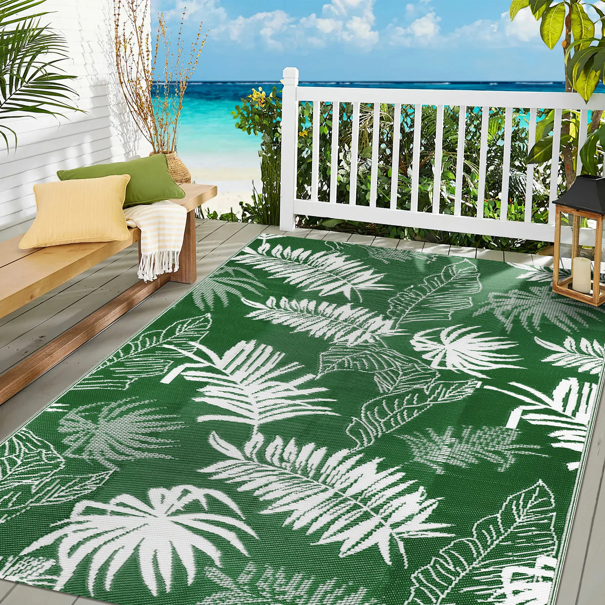 Outdoor Waterproof Plastic Straw Patio Rug