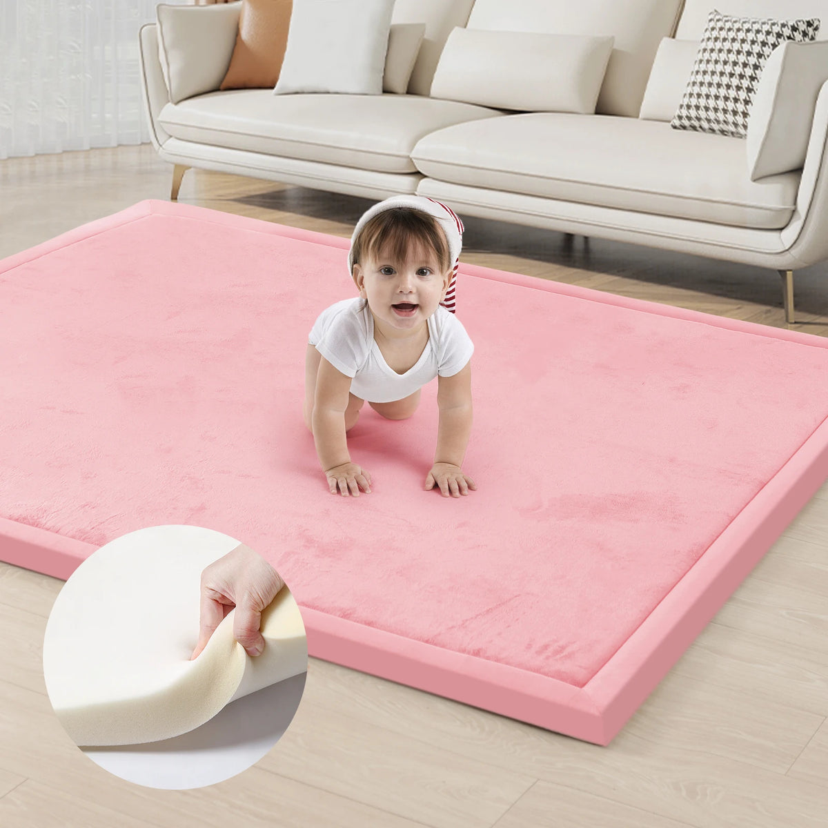 PaPaMat Large Non Slip Baby Play Mat Tatami Style
