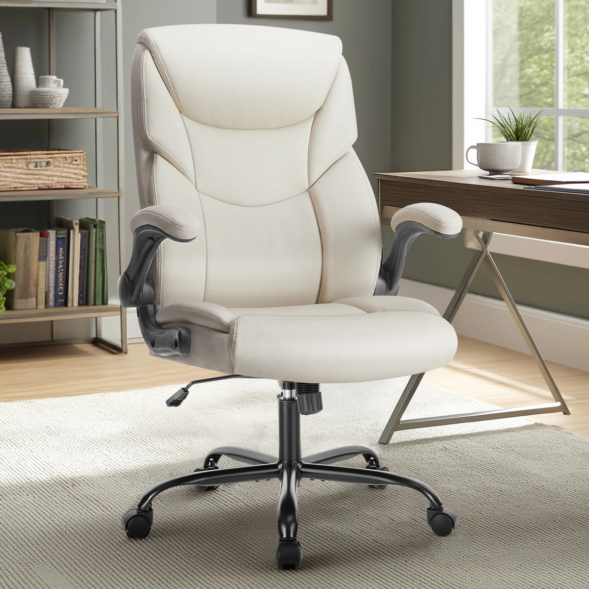 JHK Ergonomic Office Chair Heavy Duty PU Leather Adjustable Swivel