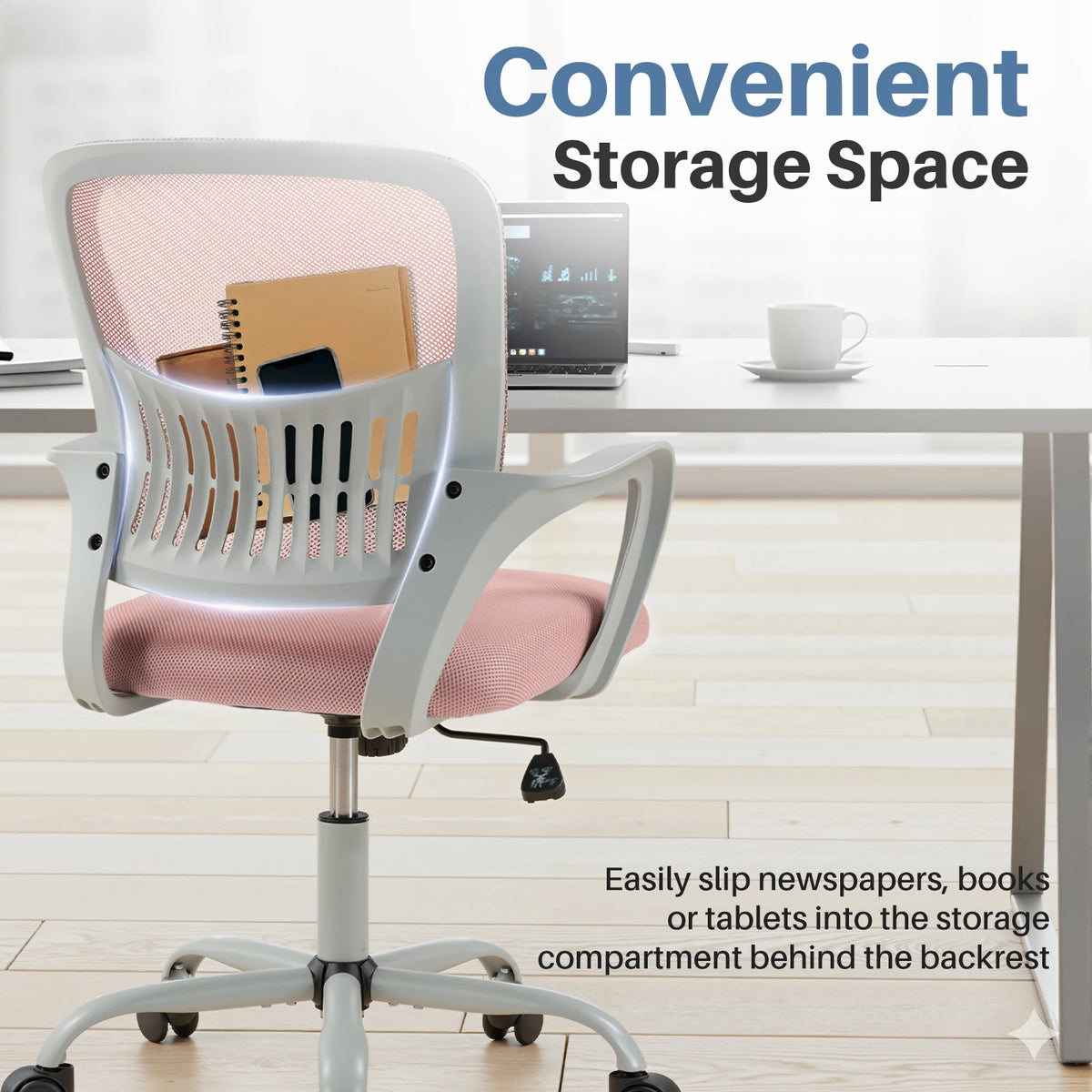 MCQ Ergonomic Office Chair Featuring Lumbar Support Adjustable Height Swivel