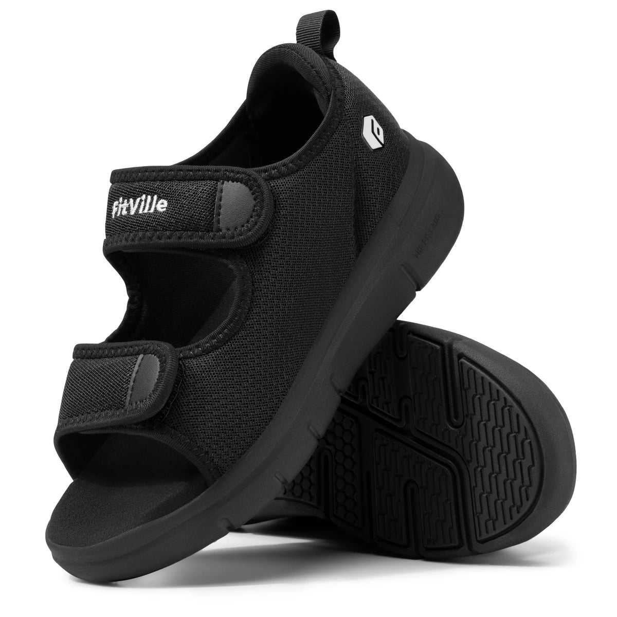 FitVille EasyTop Recovery Sandal V3 For Men Plantar Fasciitis Relief