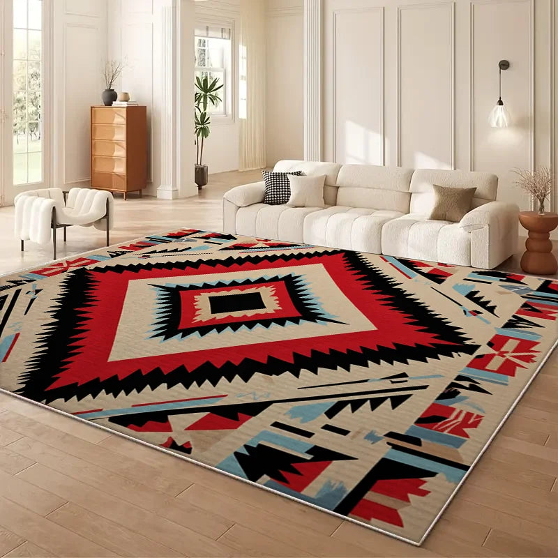 Vikama Geometric Large Area Rug For Living Room