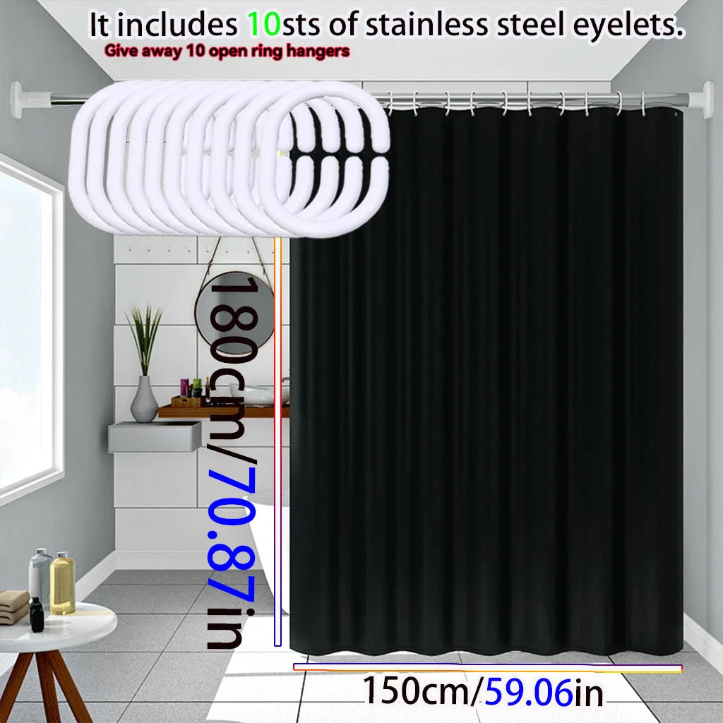 Simple Style PEVA Waterproof Shower Curtain For Bathroom