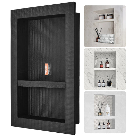 Shower Niche Ready Tile Dual Tier Organizer Sealed Protection Holder