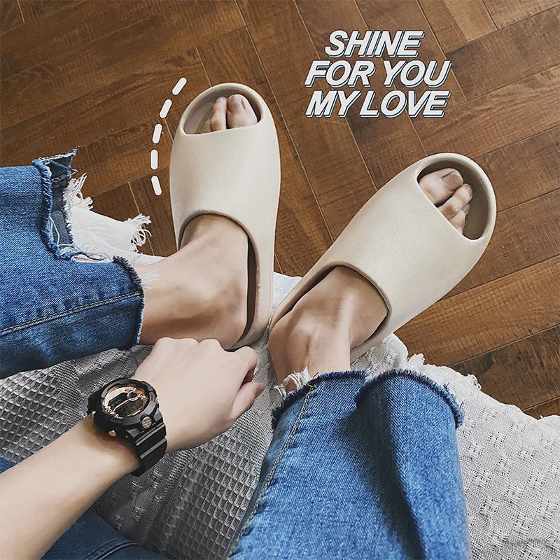 Coconut Slippers Cloud Thick Sole Sandals EVA Slides Beach Footwear