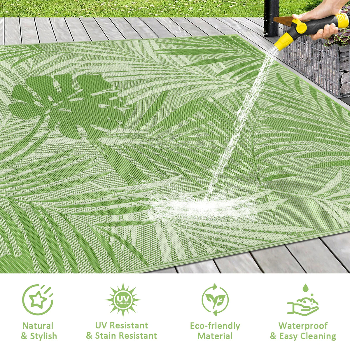 Outdoor Waterproof Plastic Straw Patio Rug