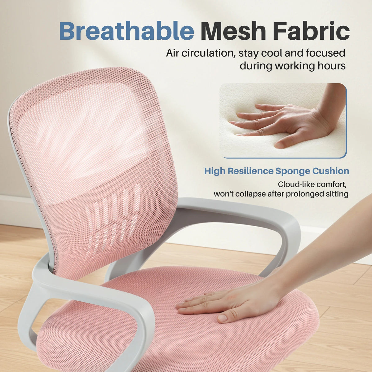 MCQ Ergonomic Office Chair Featuring Lumbar Support Adjustable Height Swivel